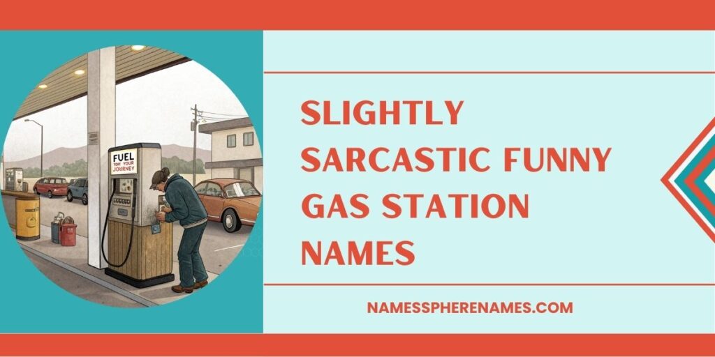 Slightly Sarcastic Funny Gas Station Names