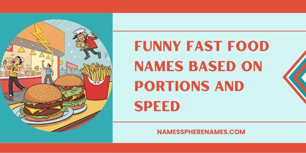 Funny Fast Food Names Based On Portions And Speed