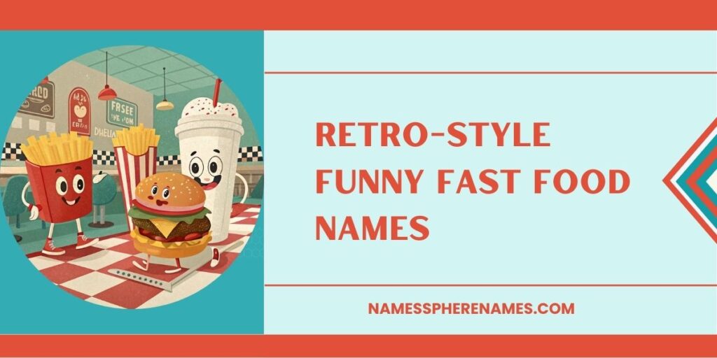 Retro-Style Funny Fast Food Names