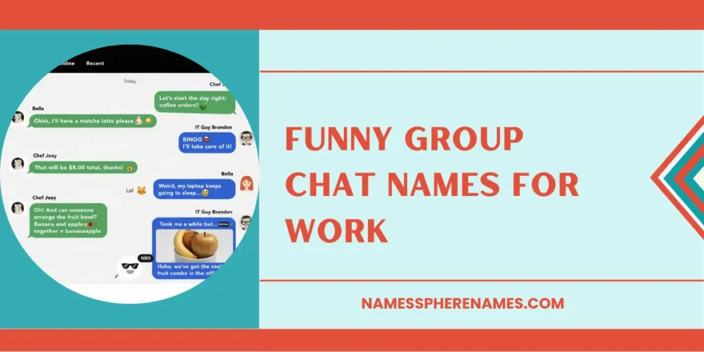 Funny Group Chat Names For Work
