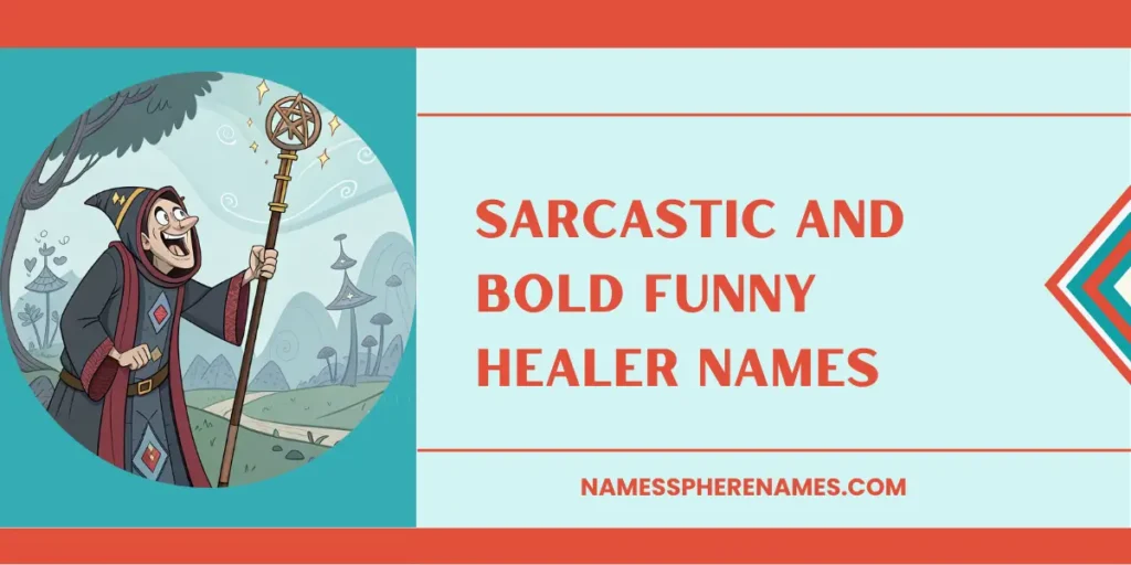 Sarcastic And Bold Funny Healer Names
