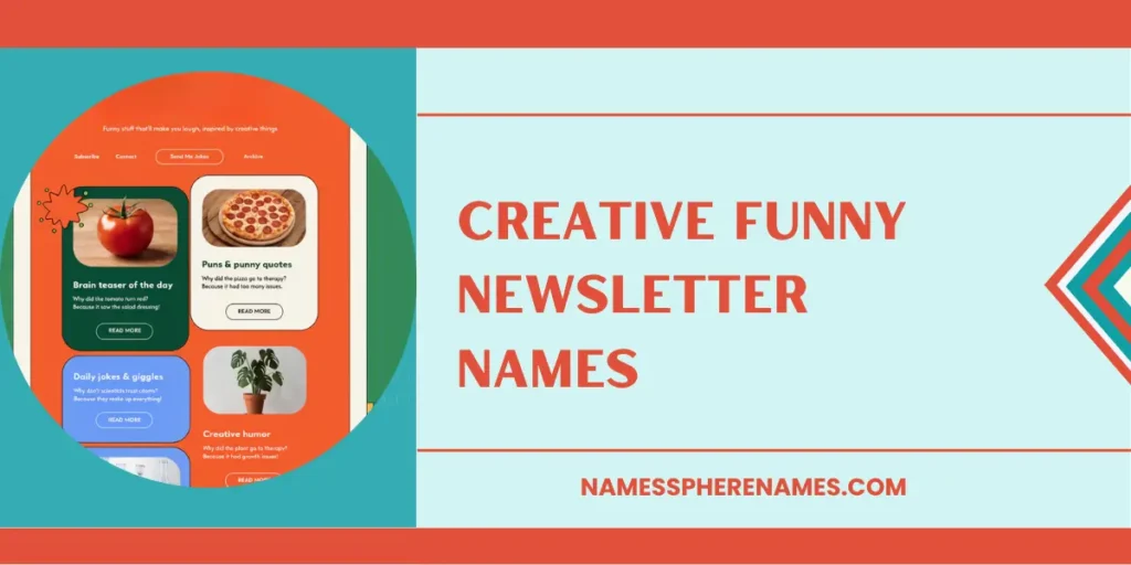 Creative Funny Newsletter Names