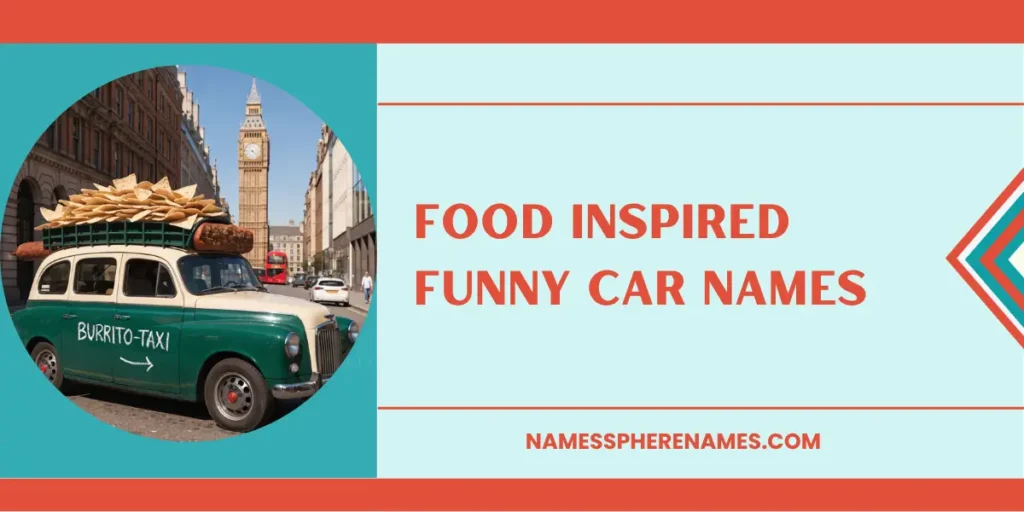 Food Inspired Funny Car Names