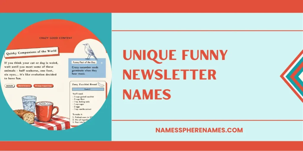 Unique Funny Newsletter Names