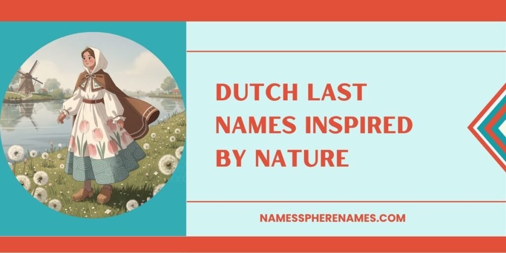 Dutch Last Names Inspired By Nature