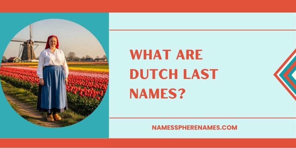 What Are Dutch Last Names